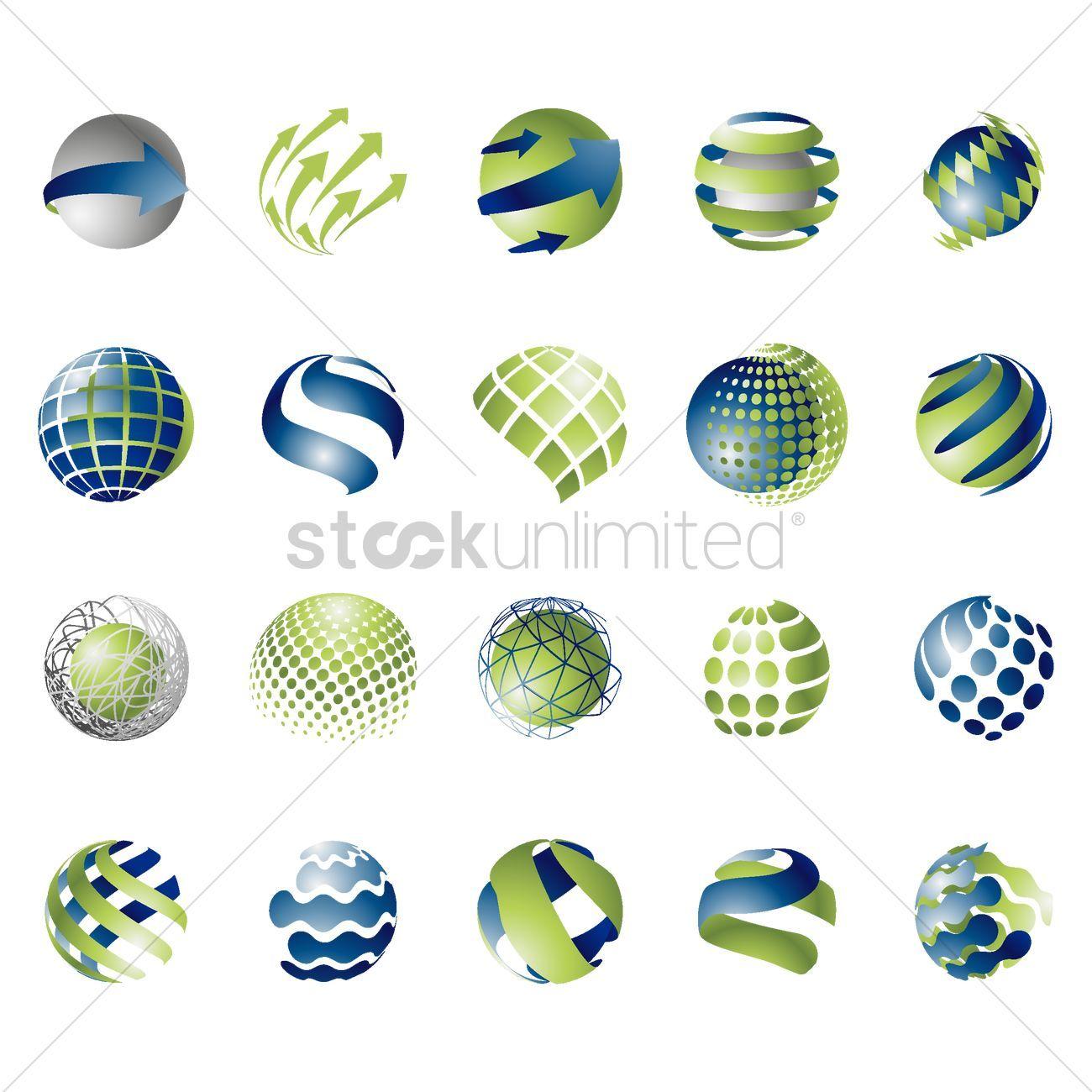 Spherical Logo - Spherical logo element design Vector Image - 2001923 | StockUnlimited