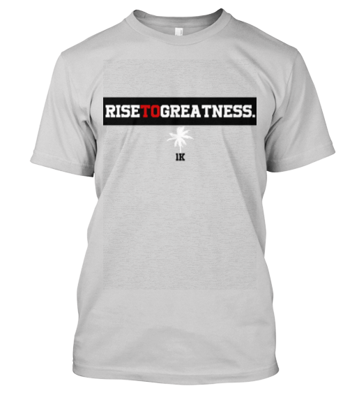 Red Cross in White Box Logo - Box Logo Tee (gray). RISE TO GREATNESS