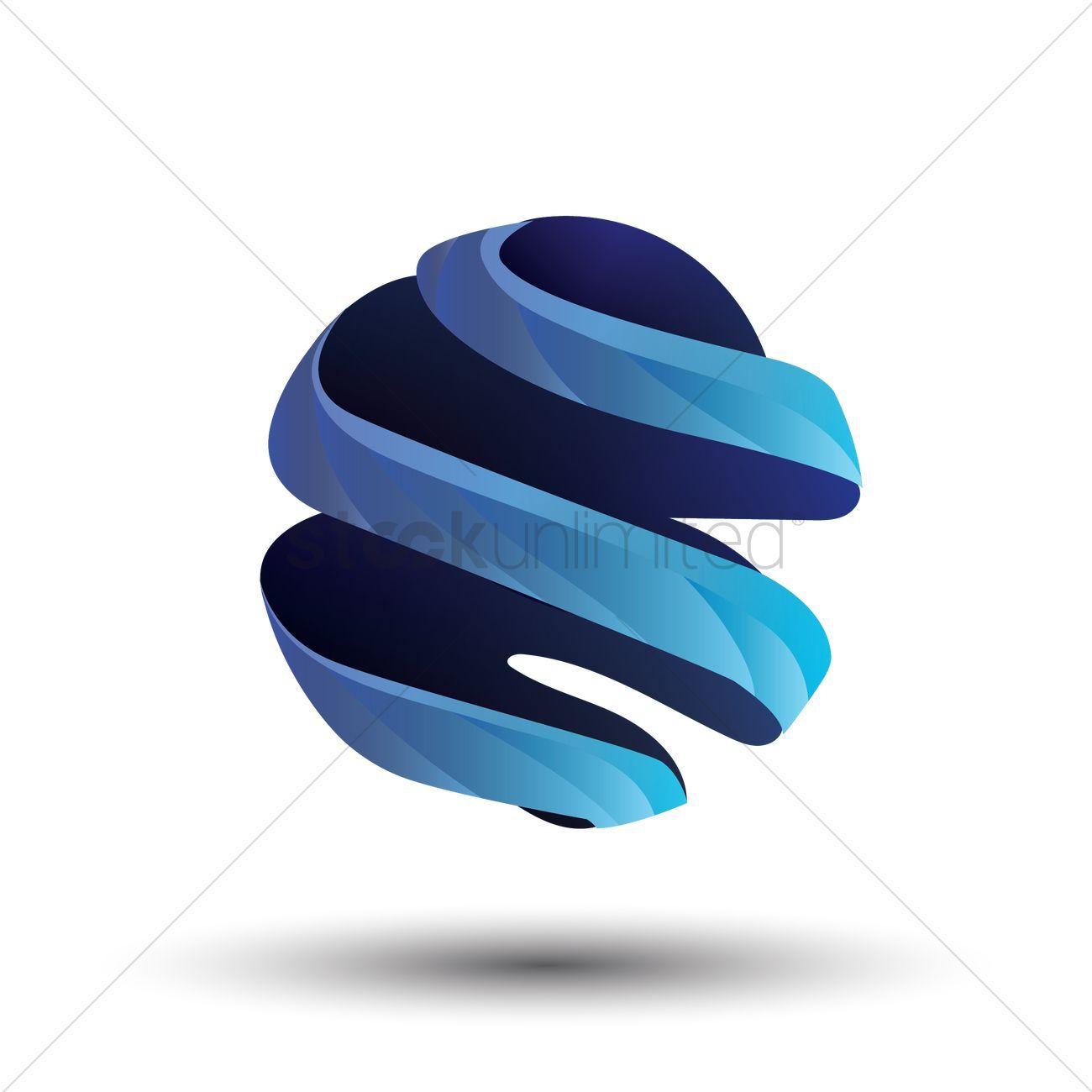 Spherical Logo - Abstract spherical logo Vector Image