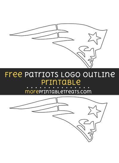 Football Outline Logo - Free Medium-Size New England Patriots Logo Outline | Football Party ...