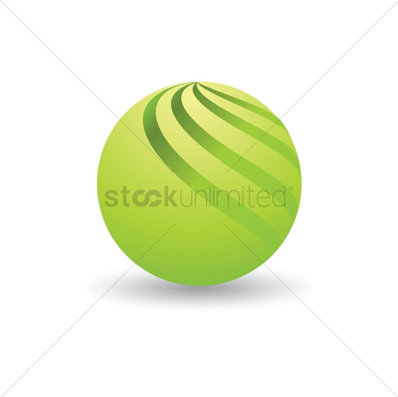 Spherical Logo - Spherical logo element design Vector Image