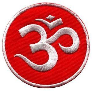 Red Hindu Logo - Amazon.com : Aum Om Hindu Hinduism Yoga Indian Red Logo Trance ...
