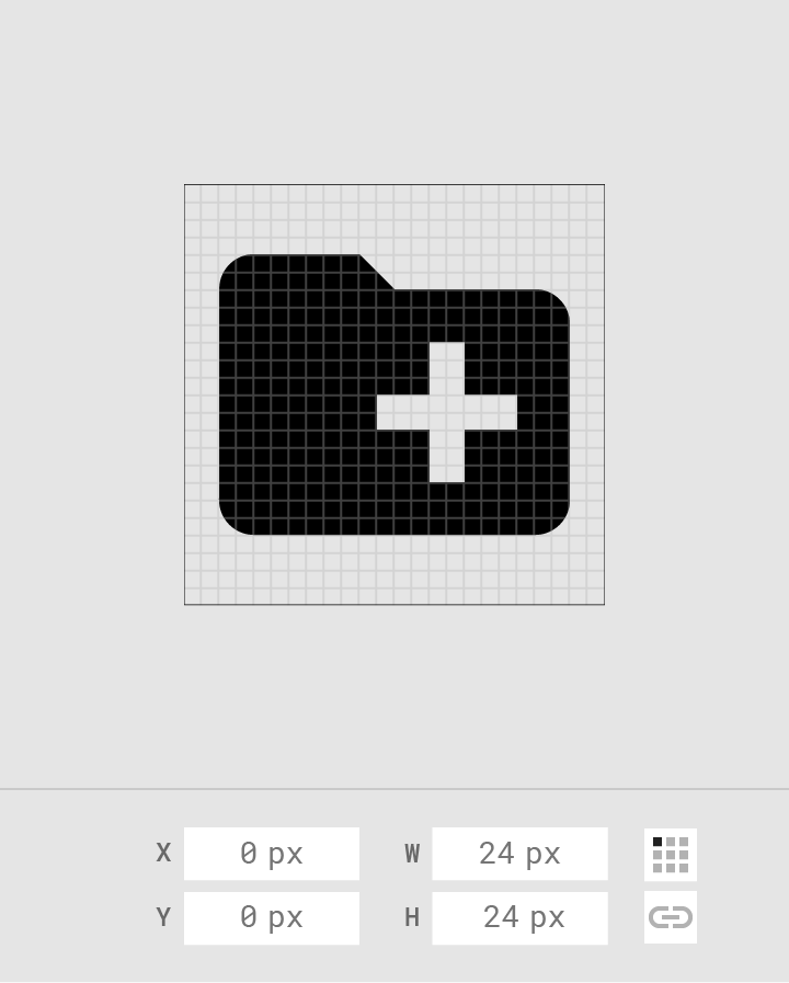 Red Cross in White Box Logo - System icons - Material Design