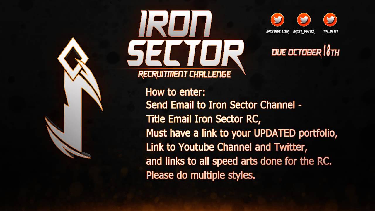Iron Sniping Logo - Iron Sector Recruitment Challenge