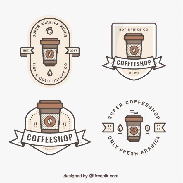 Cute Cafe Logo - Cute logos for coffee Vector | Free Download
