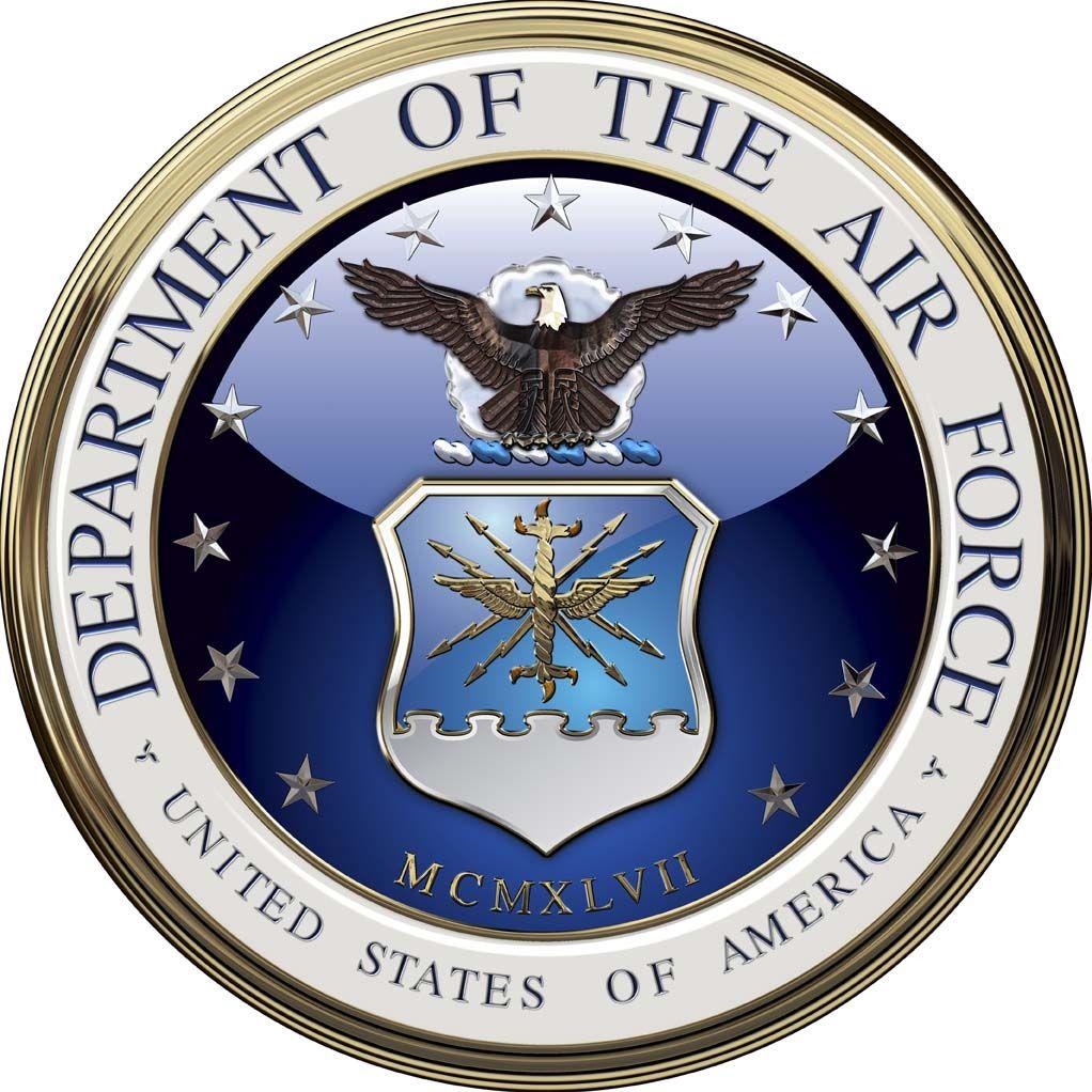 The Department of Air Force Logo - Department of the Air Force Emblem All Metal Sign. 14