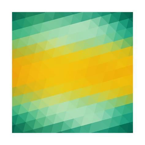 Green with Yellow Triangle Logo - Abstract Green Yellow Triangle Background Print