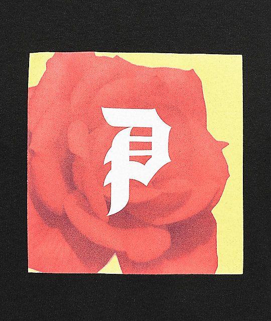 Primitive Rose Logo - Primitive Red Rose Black T-Shirt | Zumiez.ca