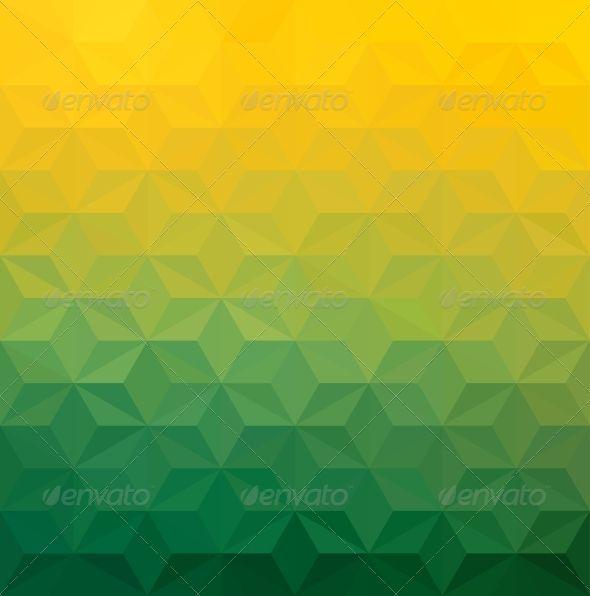 Green with Yellow Triangle Logo - Abstract Green Yellow Triangle Background. Business Vector