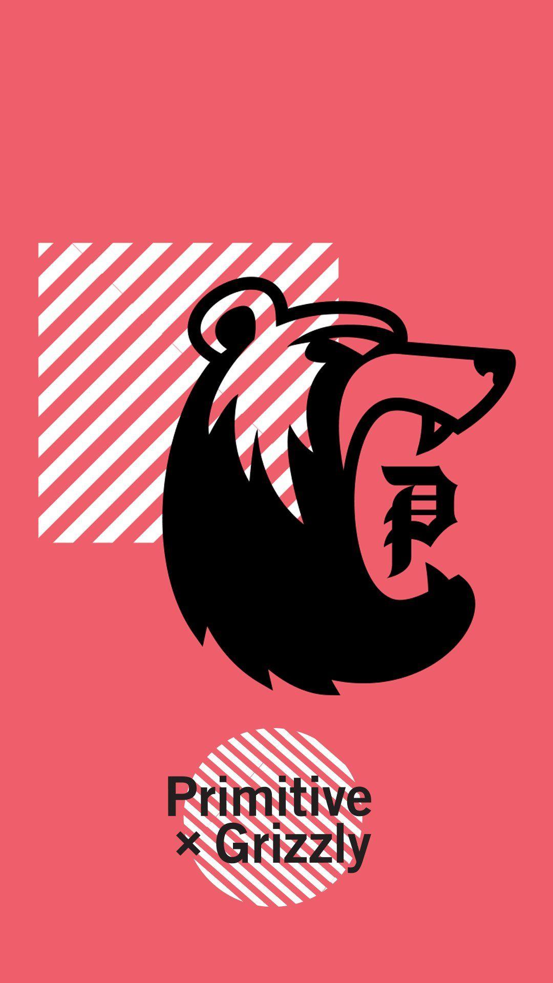 Grizzly Primitive Logo - Wallpapers - Primitive Skateboarding