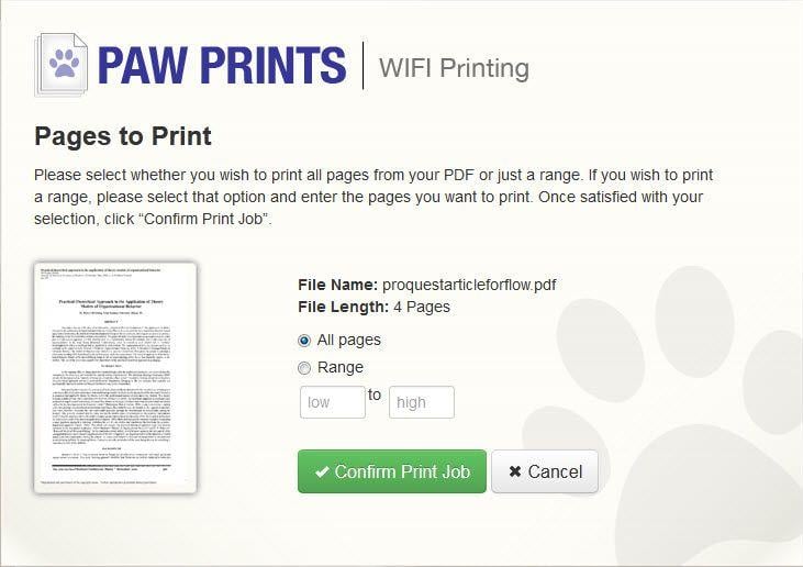 Du Paw Logo - Printing from Your Device in the DU Library Guide to DU