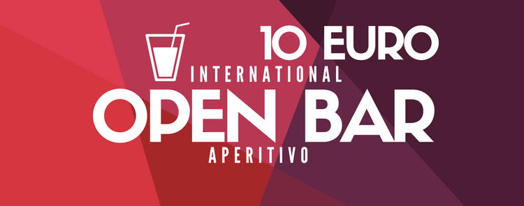Red Open Bar Logo - International Open Bar Aperitivo - Erasmus Milan