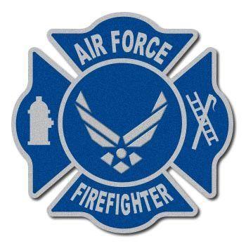 Dept of the Air Force Logo - Air Force Firefighter Reflective Decal | Fire fighters,equipment ...