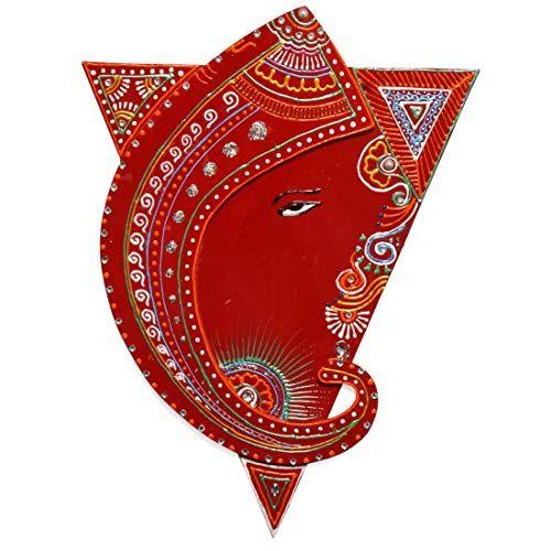 Red Hindu Logo - Indian Wall Decoration Hanging Shakti Triangle