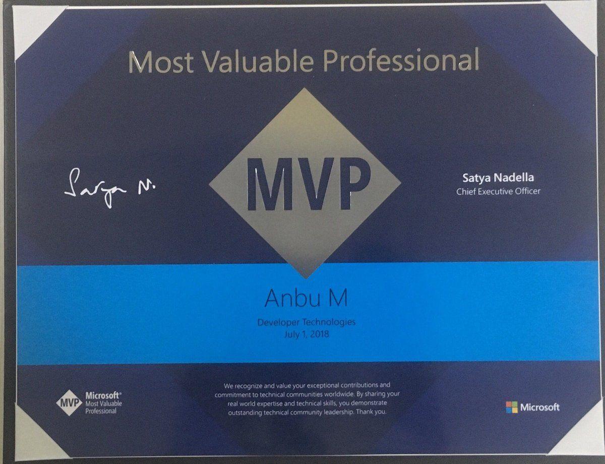 Microsoft MVP Logo - Anbu Mani (அன்பு மணி) on Twitter: 