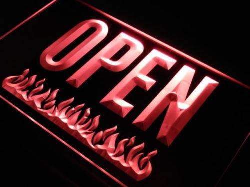 Red Open Bar Logo - Open Bar Grill LED Neon Light Sign. Way Up Gifts