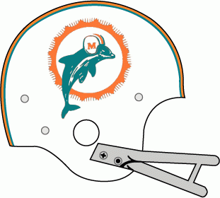 Miami Dolphins New Helmet Logo - Miami Dolphins Helmet Logo (1966) - White helmet, aqua dolphin ...