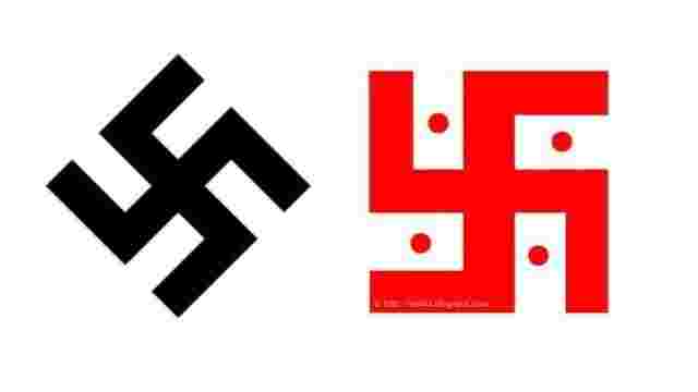 Red Hindu Logo - School, student debate use of Hindu swastika