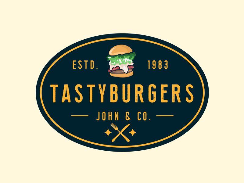 Hamburger Restaurant Logo - Burger Restaurant Vintage Logo