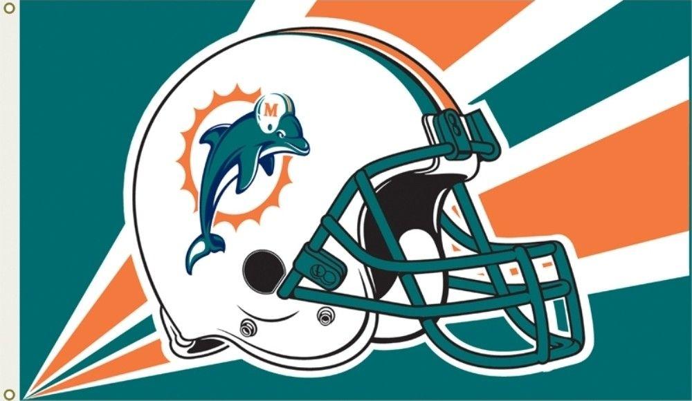 Dolphins Helmet Logo - ClipArt of Miami Dolphins | Miami Dolphins Helmet Logo Flag, 3x5 ...