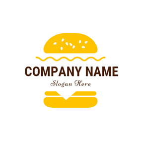Hamburger Restaurant Logo - 90+ Free Restaurant Logo Designs | DesignEvo Logo Maker