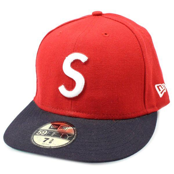 Red White S Logo - stay246: SUPREME (shupurimu) S logo NEW ERA CAP new era Cap red ...