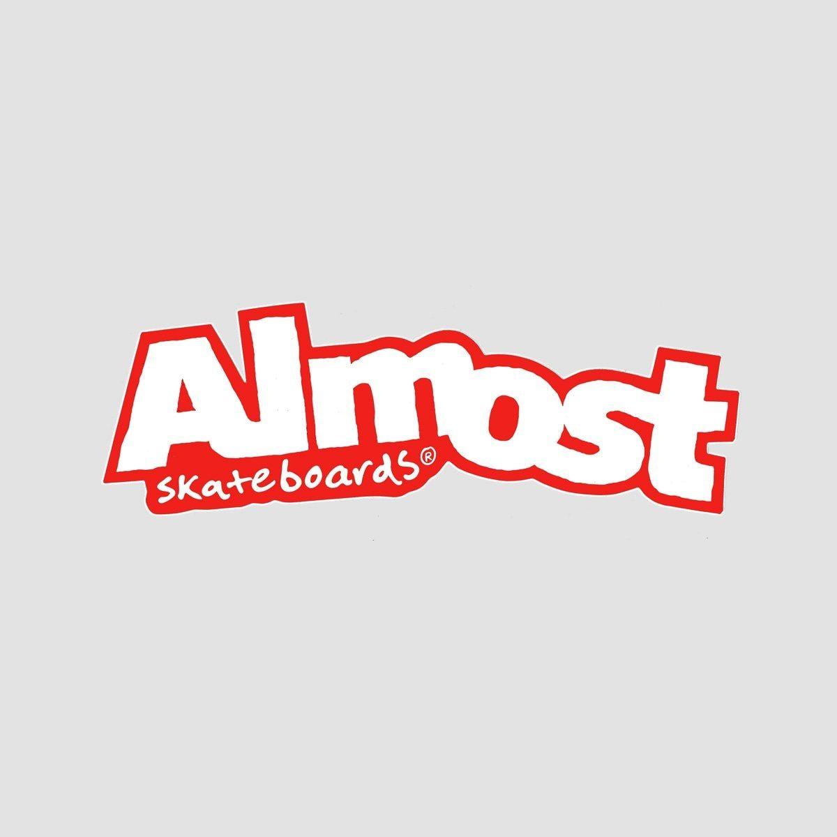 Almost Logo - Almost Logo Sticker Red/White