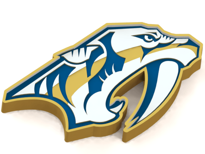 Predators Logo - 3D Printed Nashville Predators logo by Ryšard Poplavskij