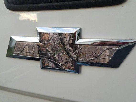 Camo Chevy Logo - Real Tree Mossy Oak Hunting Camo vinyl Wrap Sheet Chevy bowtie
