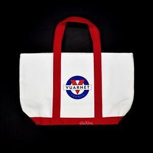 Red White S Logo - NWT Noah NY Vuarnet Red White Blue Logo Print Canvas Tote Bag SS18