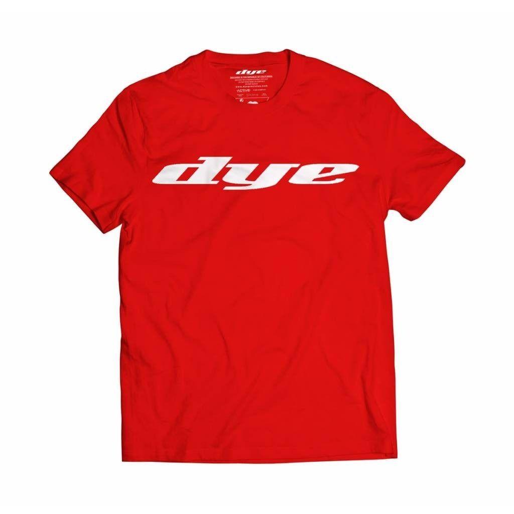 Red White S Logo - DYE T-Shirt Logo - Red/White - S