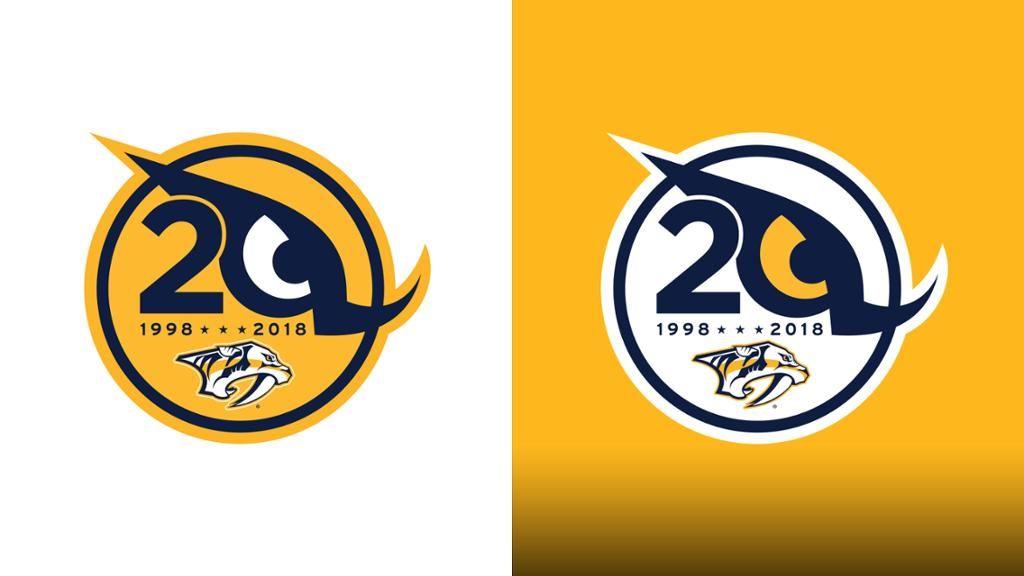 Predators Logo - Preds Unveil 20th Season Logo