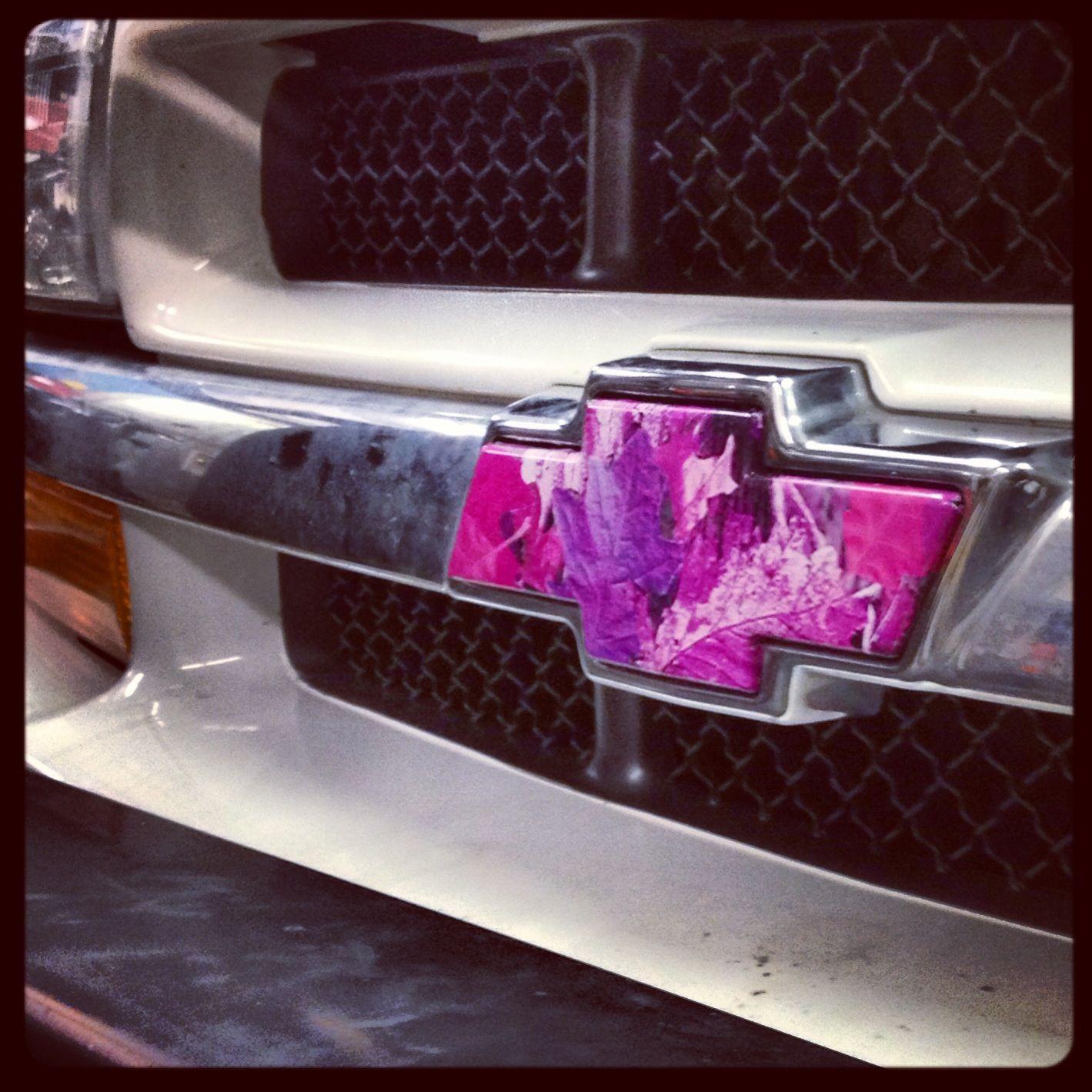Camo Chevy Logo - Chevy girl, pink camo, Chevy emblem, country girl pick up truck ...