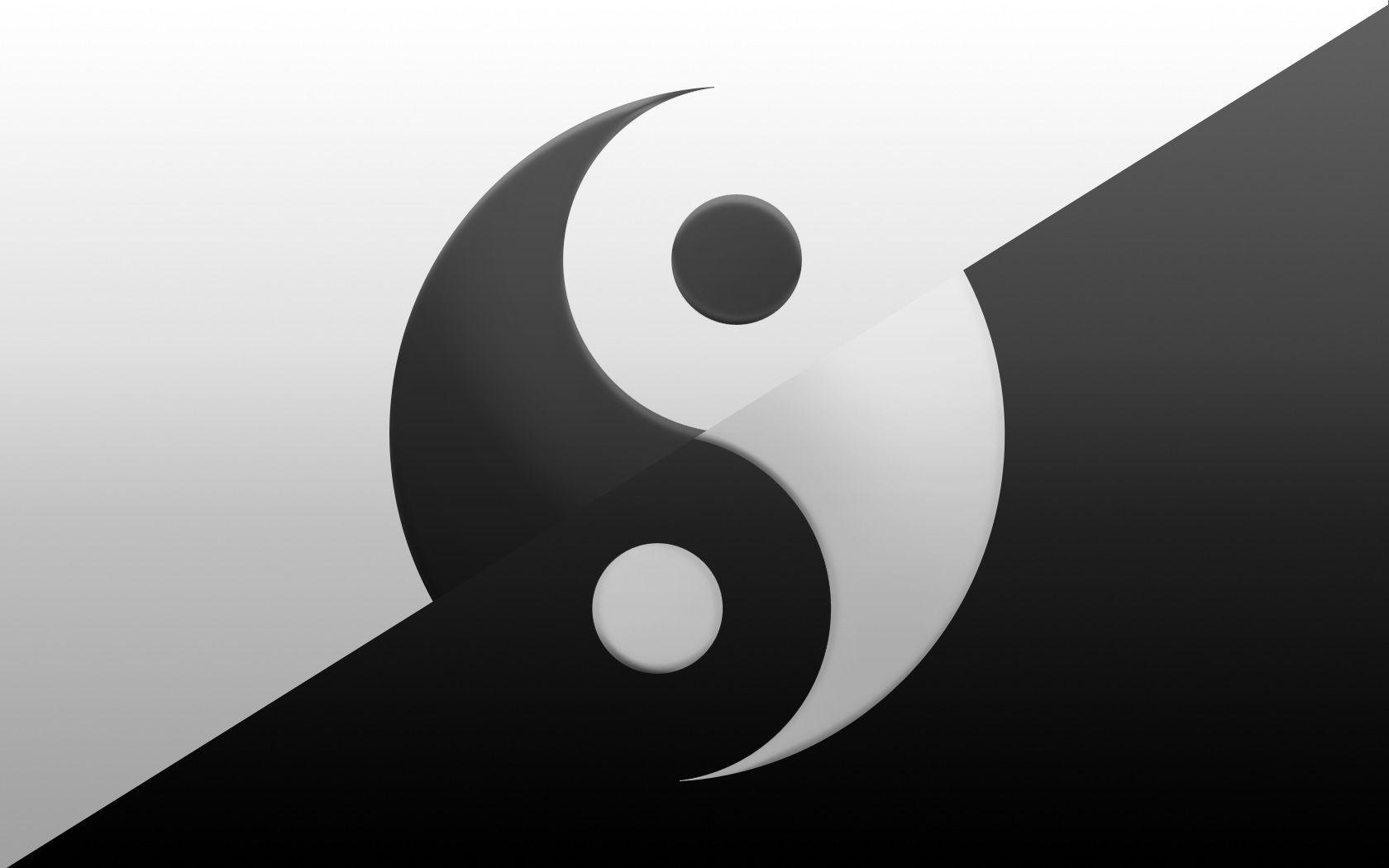 Yin Yang Black and White Box Logo - Black White Yin Yang Wallpaper Wallpaper | WallpaperLepi