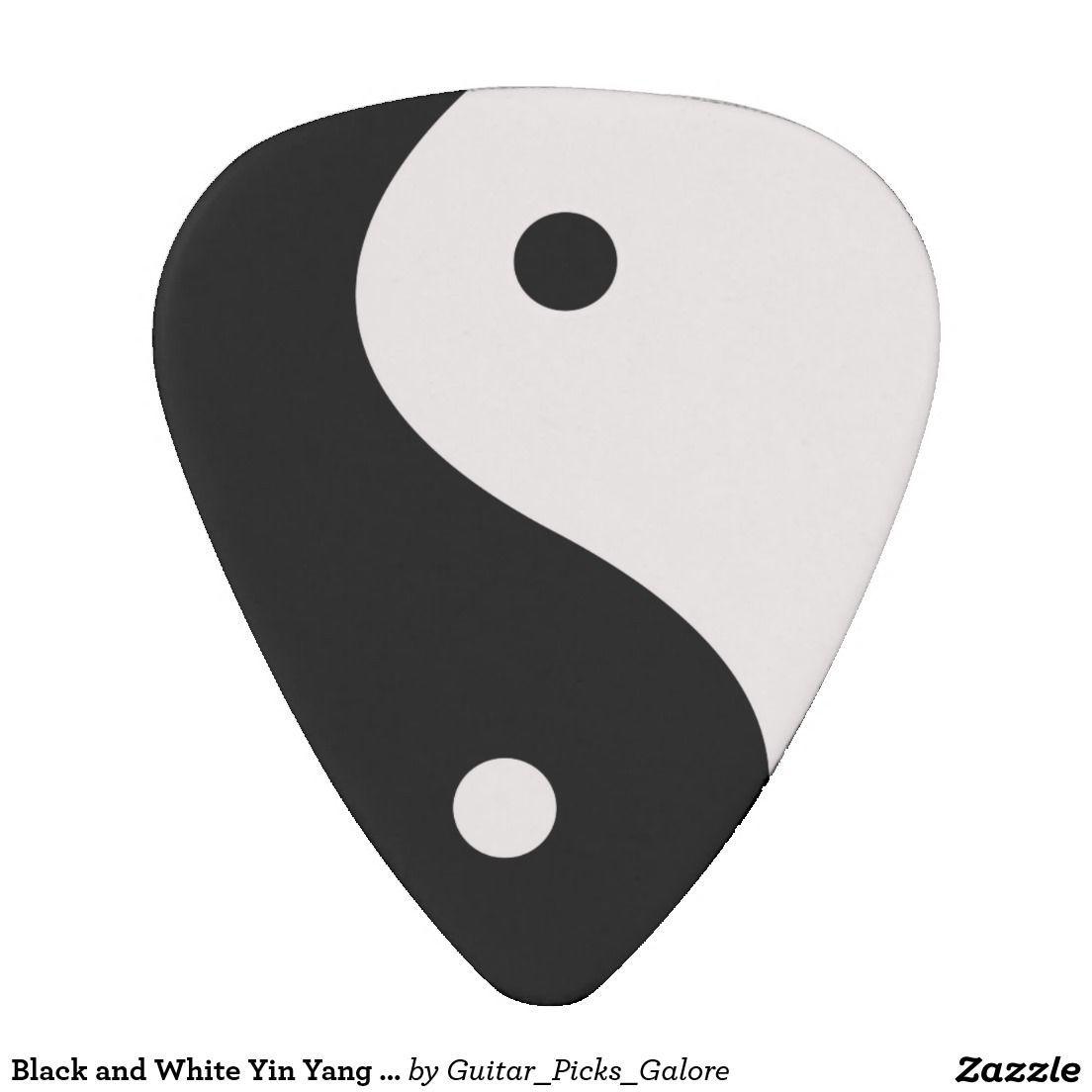 Yin Yang Black and White Box Logo - Black and White Yin Yang Guitar Pick | Ink it | Pinterest | Yin yang ...