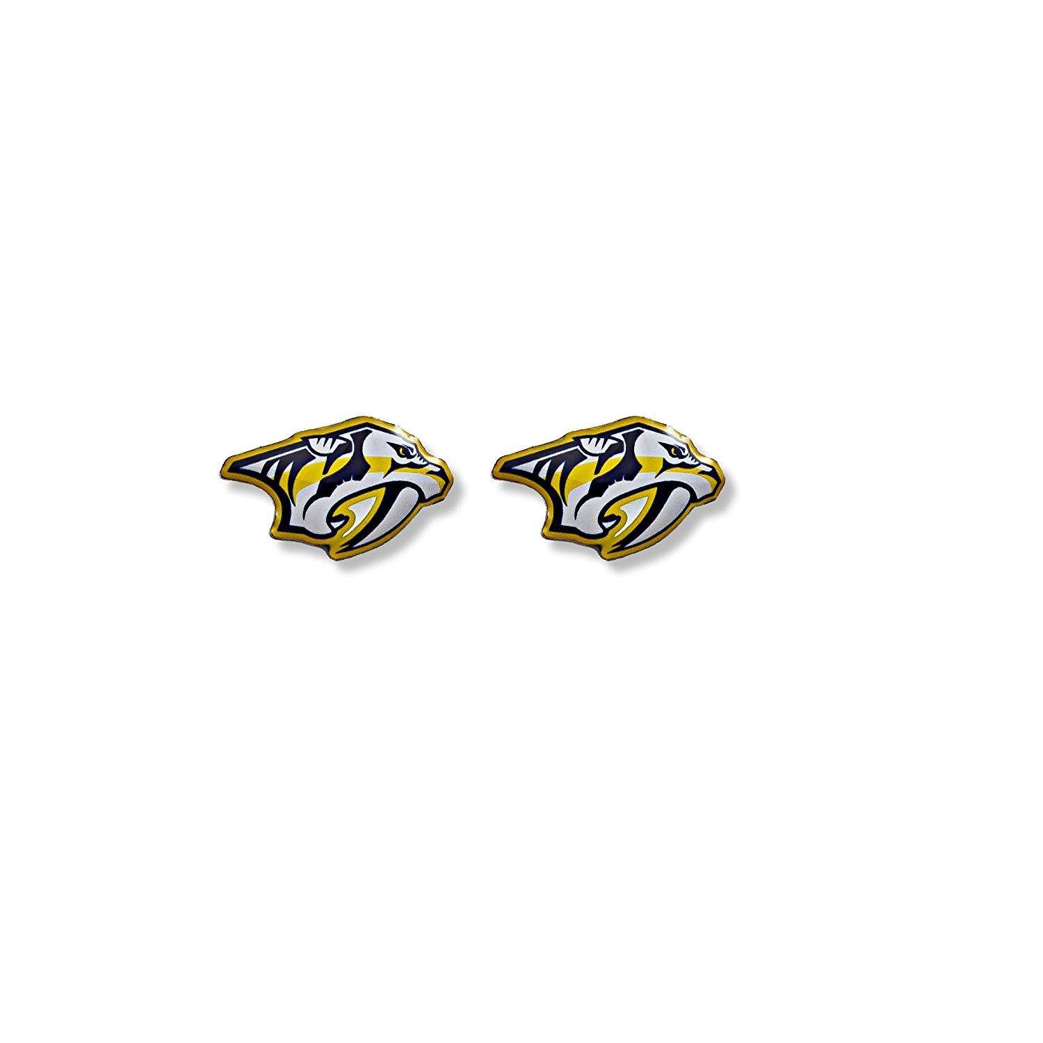 Predators Logo - Amazon.com : NHL Nashville Predators Logo Post Earrings : Sports Fan