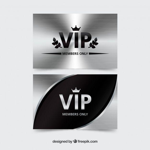 Cool Silver Logo - Cool silver vip cards Vector | Free Download