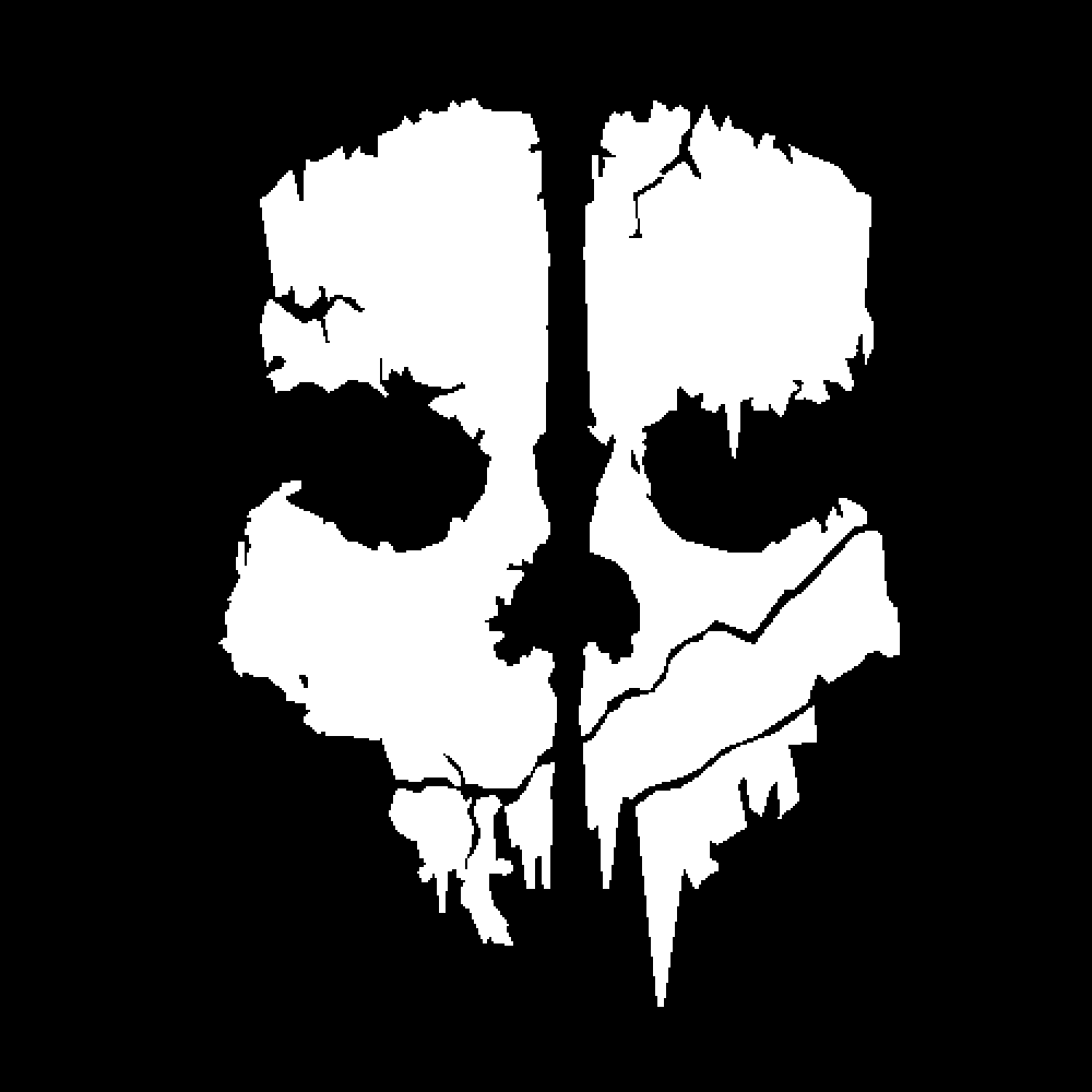 Cod Logo - Pixilart: Ghosts Logo By Sniper Waffle
