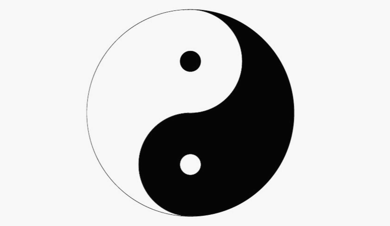 Yin Yang Black and White Box Logo - Yin Yang Symbol in Adobe Illustrator