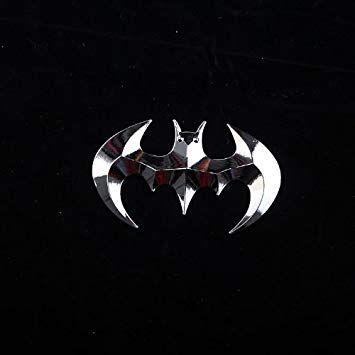Cool Silver Logo - Amazon.com: (1) 3D Batman Bat Logo Metal Style JDM Euro Cool Funny ...