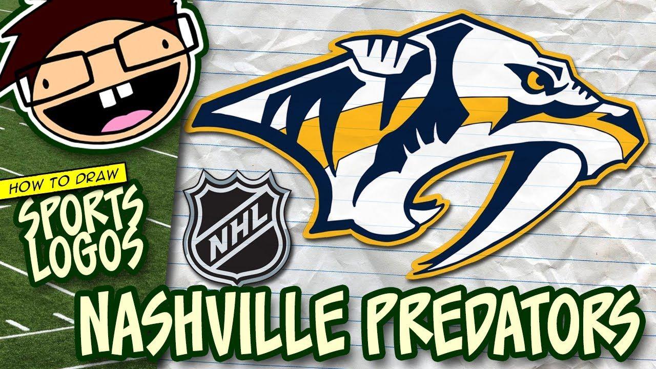 Predators Logo - How to Draw the NASHVILLE PREDATORS Logo (NHL) | Narrated Easy Step ...