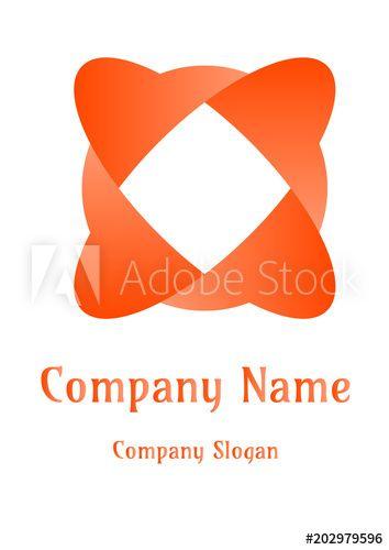 Orange Square Company Logo - Geometric company logo, Square emoji Orange - Buy this stock vector ...