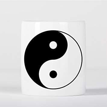 Yin Yang Black and White Box Logo - Yin Yang Chinese Philosophy Symbol Money Box: Amazon.co.uk: Kitchen ...