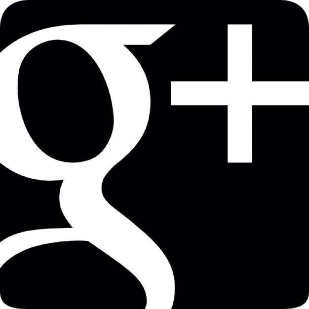 Black Google Plus Logo - Google black and white Logos