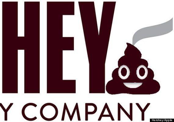 Emoji Company Logo - How To Turn Hershey's New Logo Into A Poop Emoji In 5 Steps | HuffPost