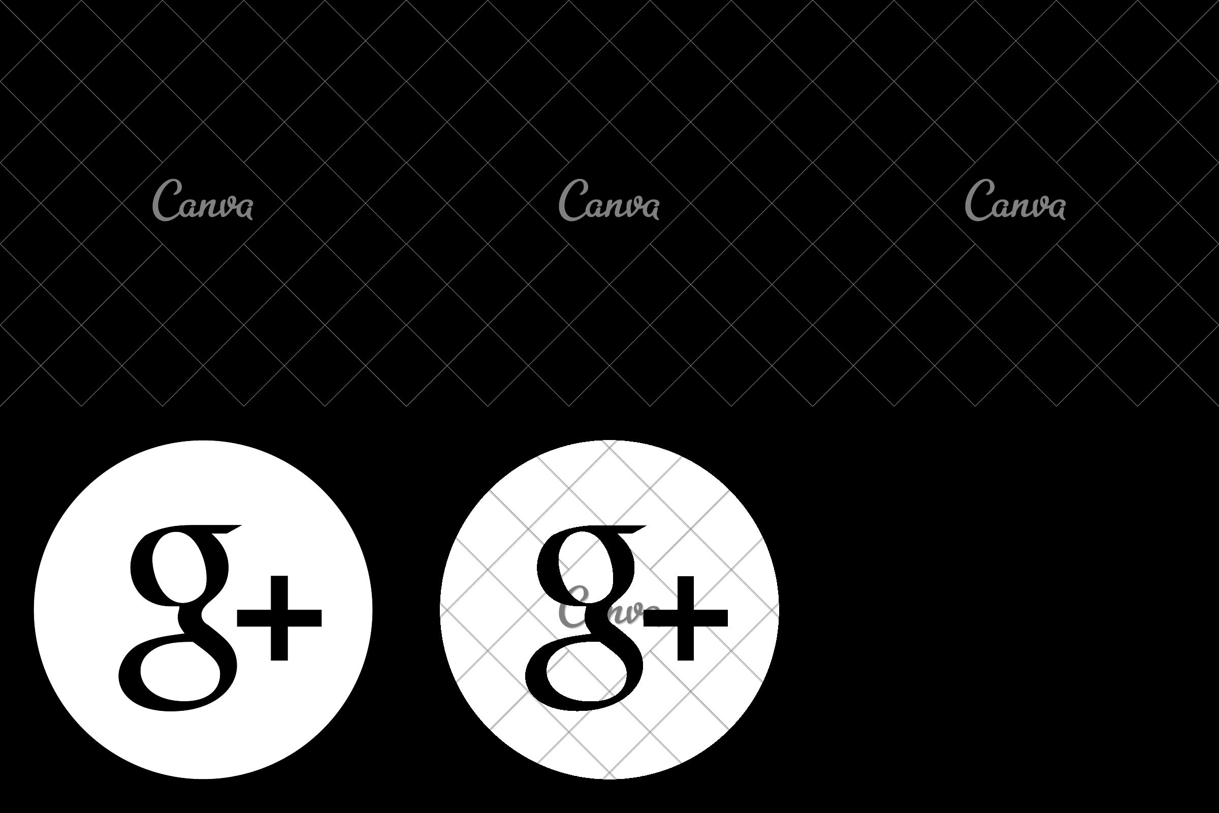 Black Google Plus Logo - Black Google Plus Logo Icon - Icons by Canva