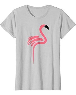 Cool Silver Logo - Amazing Deals on Womens Flamingo Logo Style Cool Graphics T-Shirt ...