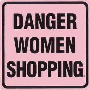 Amazon Shopping Logo - Danger Women Shopping Logo Tin Sign by Ande Rooney Signs: Amazon.co ...