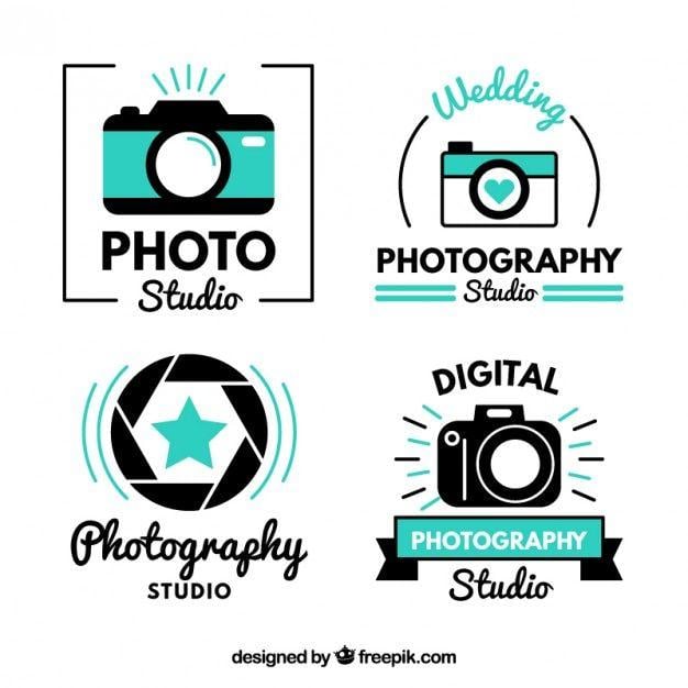 Cute Photography Logo - Modern cute photo studio logos Vector