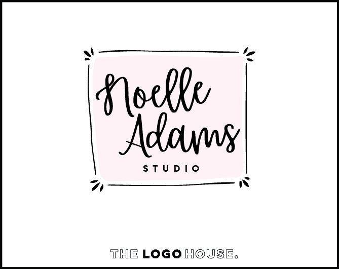 Cute Photography Logo - Cute Photography Logo, Pretty Photography Logo, Children's Boutique Logo,  Decorative Logo, Illustrator Logo, Makeup Artist Logo, Hand Drawn